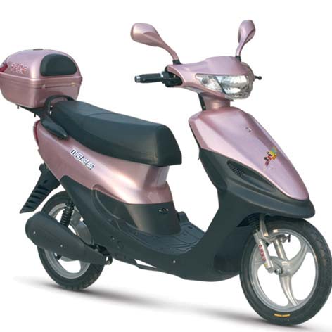 Pink Electric Urban Scooter with Rear Storage