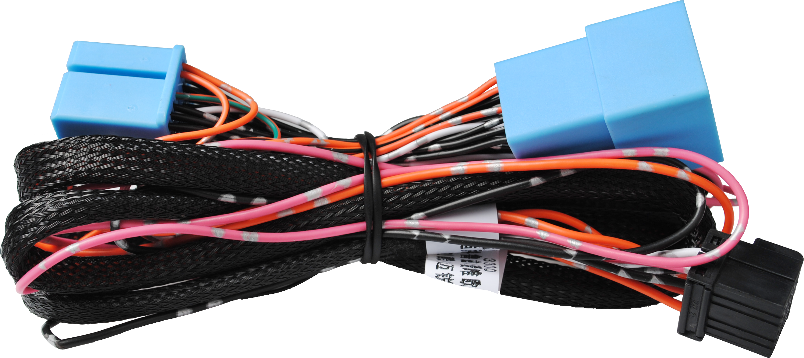 Car Alarm Wiring Harness with Male and Female Connectors