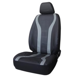 Black and gray car seat protector