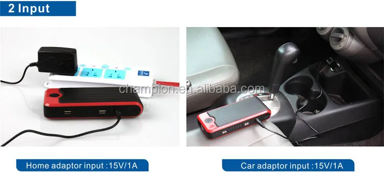 Dual input charging options for home and car