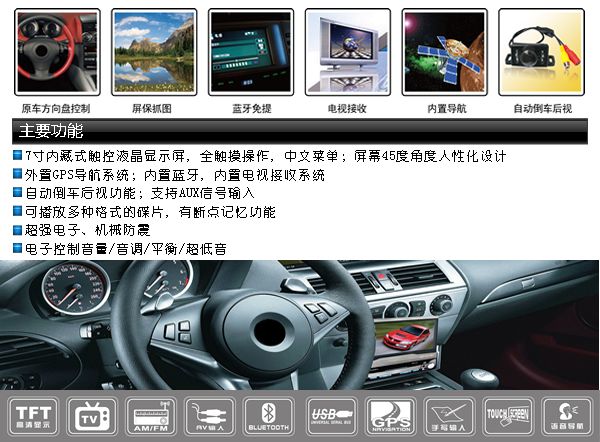 7-Inch Touch Screen Car DVD Player
