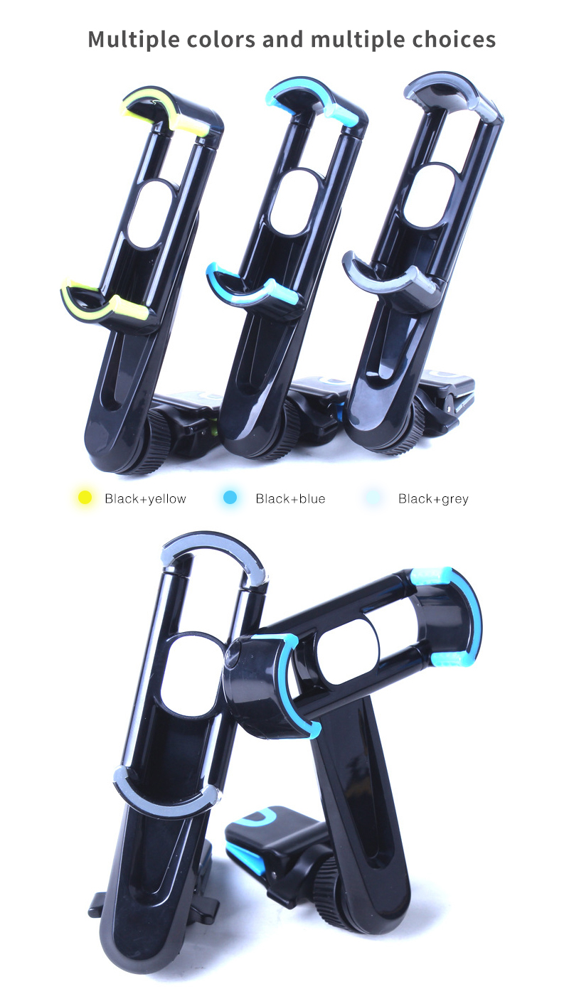 Showcase of different color options including yellow, blue, and grey accents