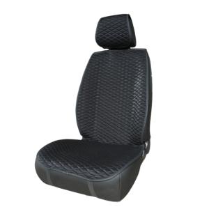 Close-up of quilted premium car seat cover