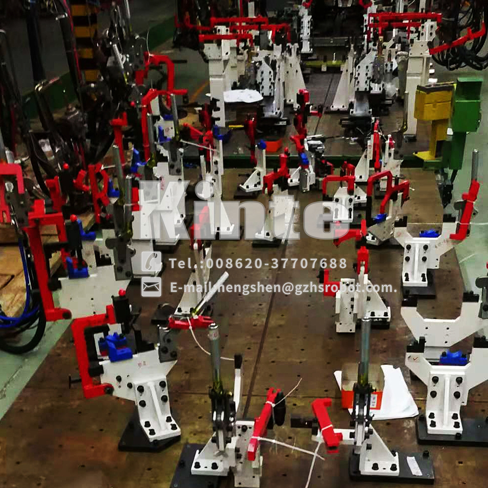 Automated Car Welding Line with Robotic Arms