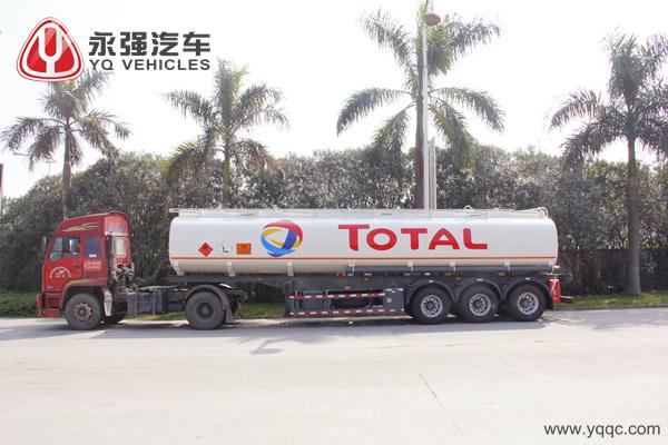 3-Axle Carbon Steel Fuel Tank Semi-Trailer