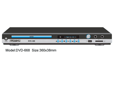 DVD Player with Card Reader