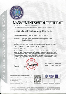 ISO 14001 Environmental Management Certificate