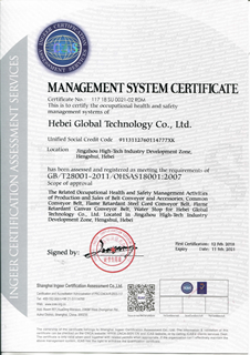 OHSAS 18001 Health and Safety Certificate