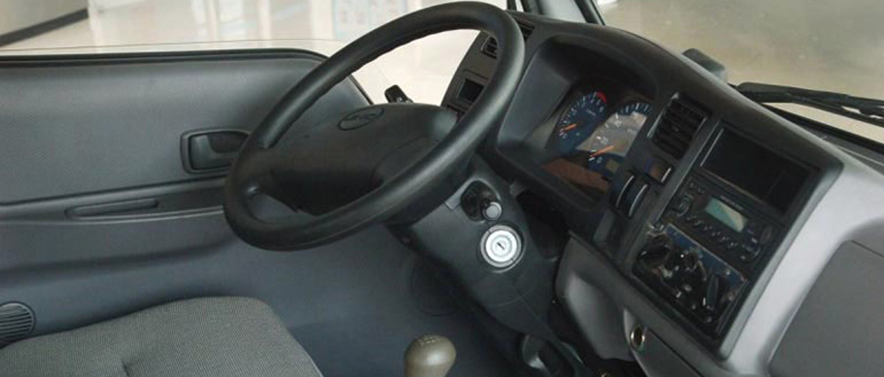 Truck interior and dashboard