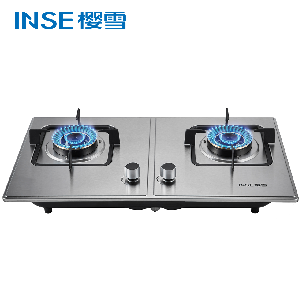 Cast Iron Cooking 2 Big Burner Gas Stove With Kitchen Stove Stainless Steel JZY/T-Q1812(G) - Image 3
