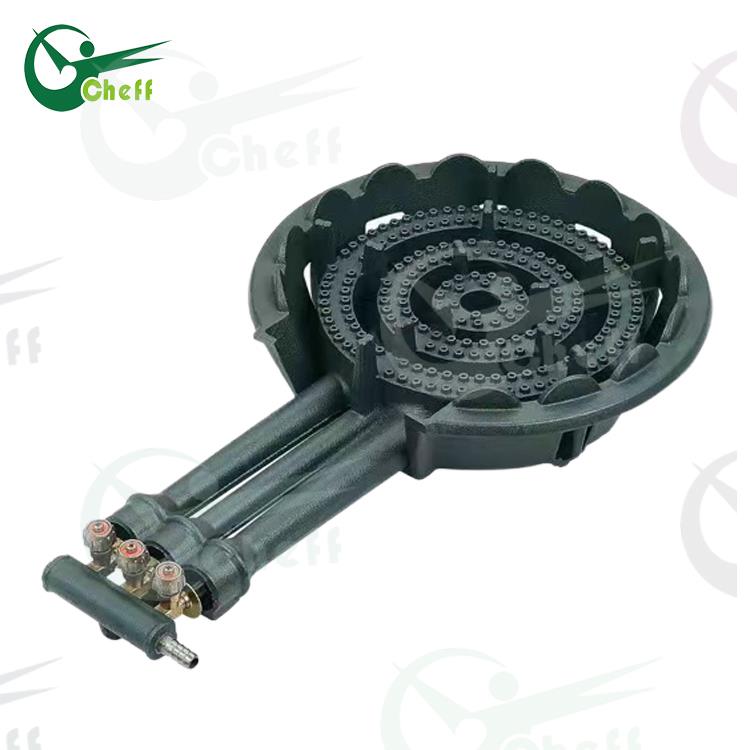 Cast iron medium pressure commercial burner head