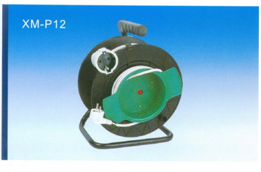 Industrial Extension Cord Reel with Multiple Outlets