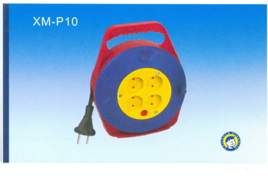 Portable Extension Cord Reel with Multiple Outlets