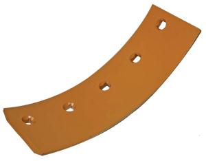 Replacement cutting edge with precision bolt holes