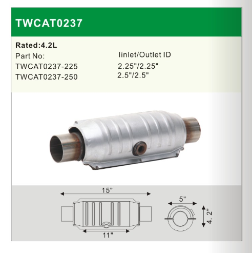EURO 4/5 OBD2 Catalytic Converter
