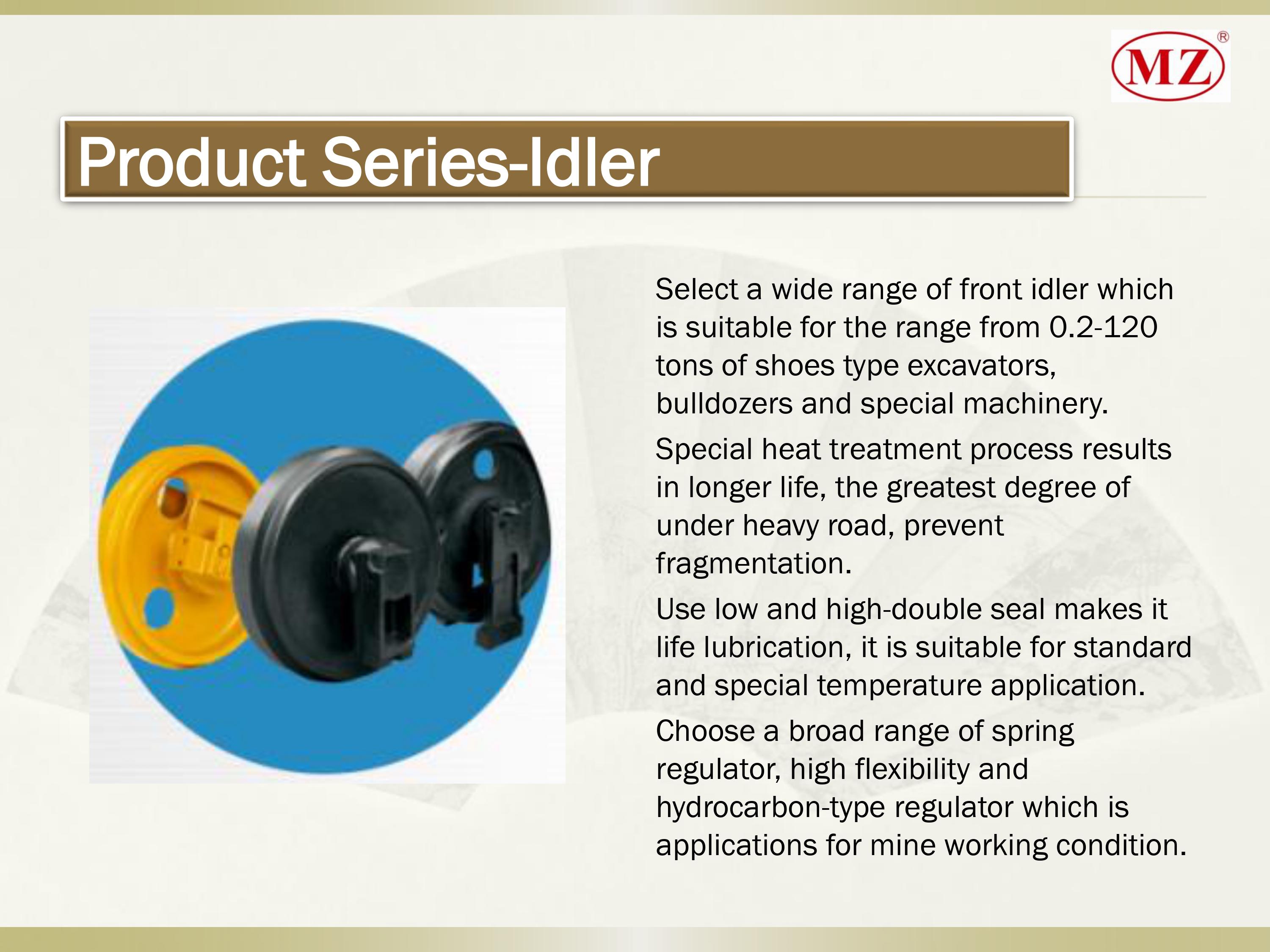 Front Idler Components