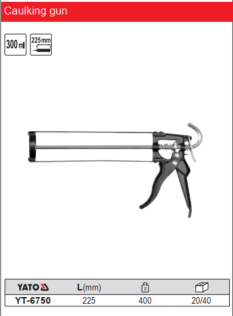 Manual Caulking Gun for 300ml Cartridges