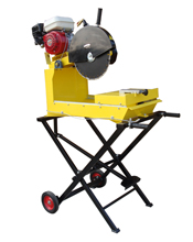 Gasoline Concrete Floor Saw - 14-inch Blade, Portable Design