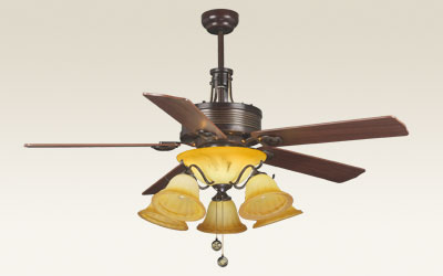 Five-Blade Ceiling Fan with Light Kit