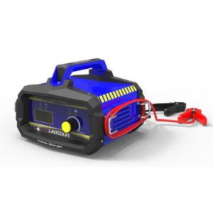 Portable battery charger with durable housing and handle