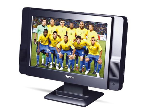 Compact LCD Television with Integrated Speakers
