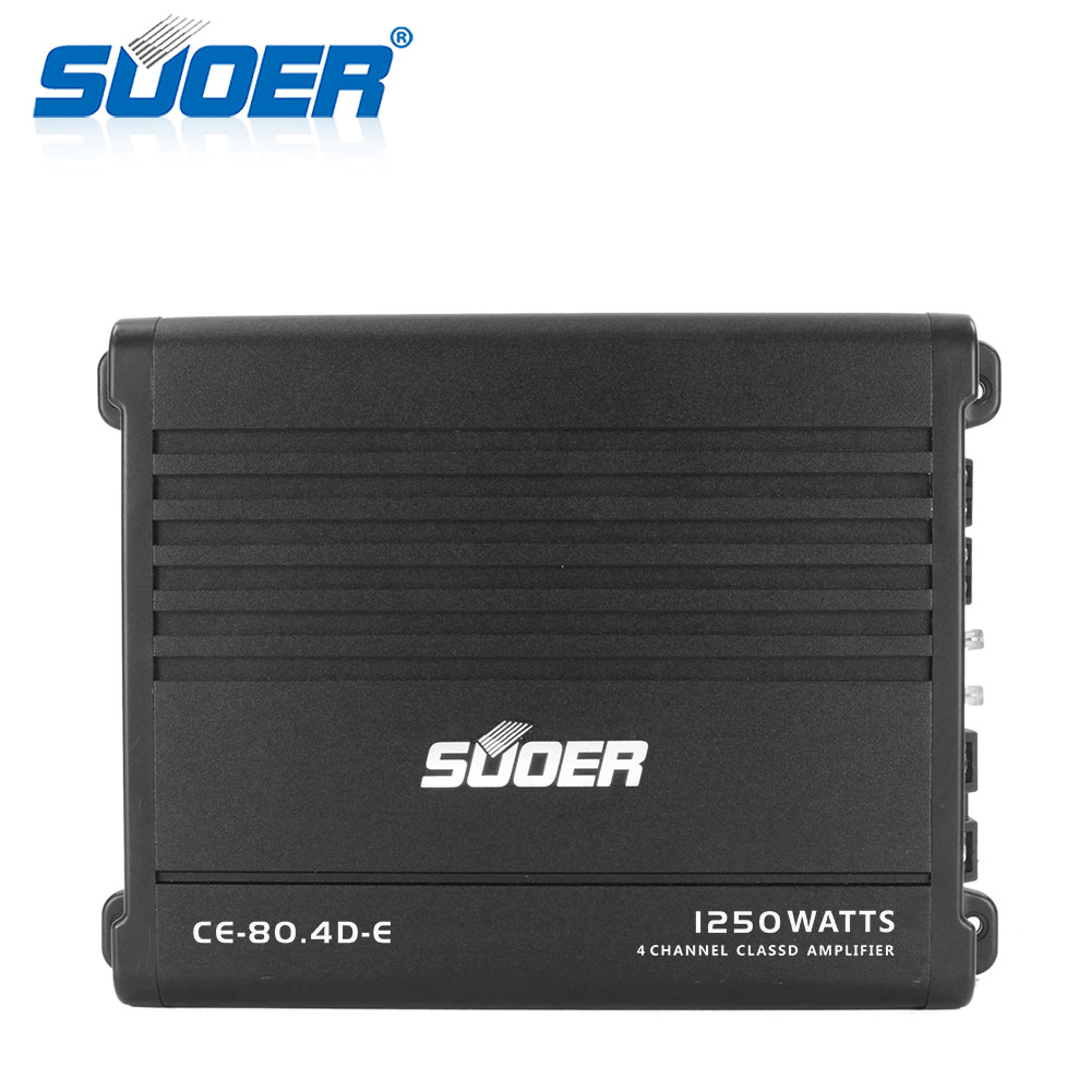 CE-80.4D-E 4 Channel 1250W Full Range Class D Car Amplifier - Image 3