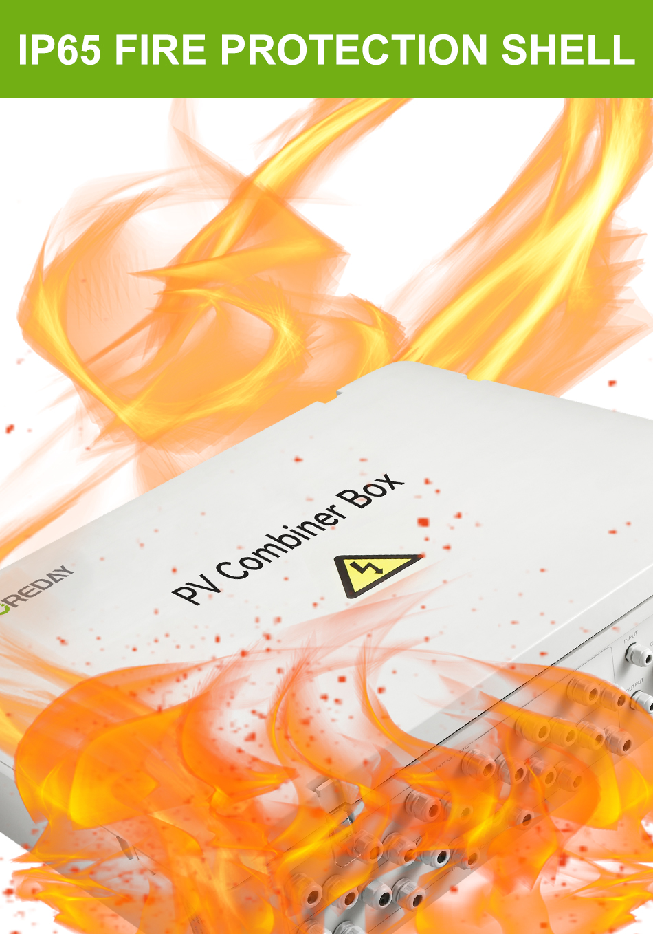 IP65 fire protection shell of the PV combiner box