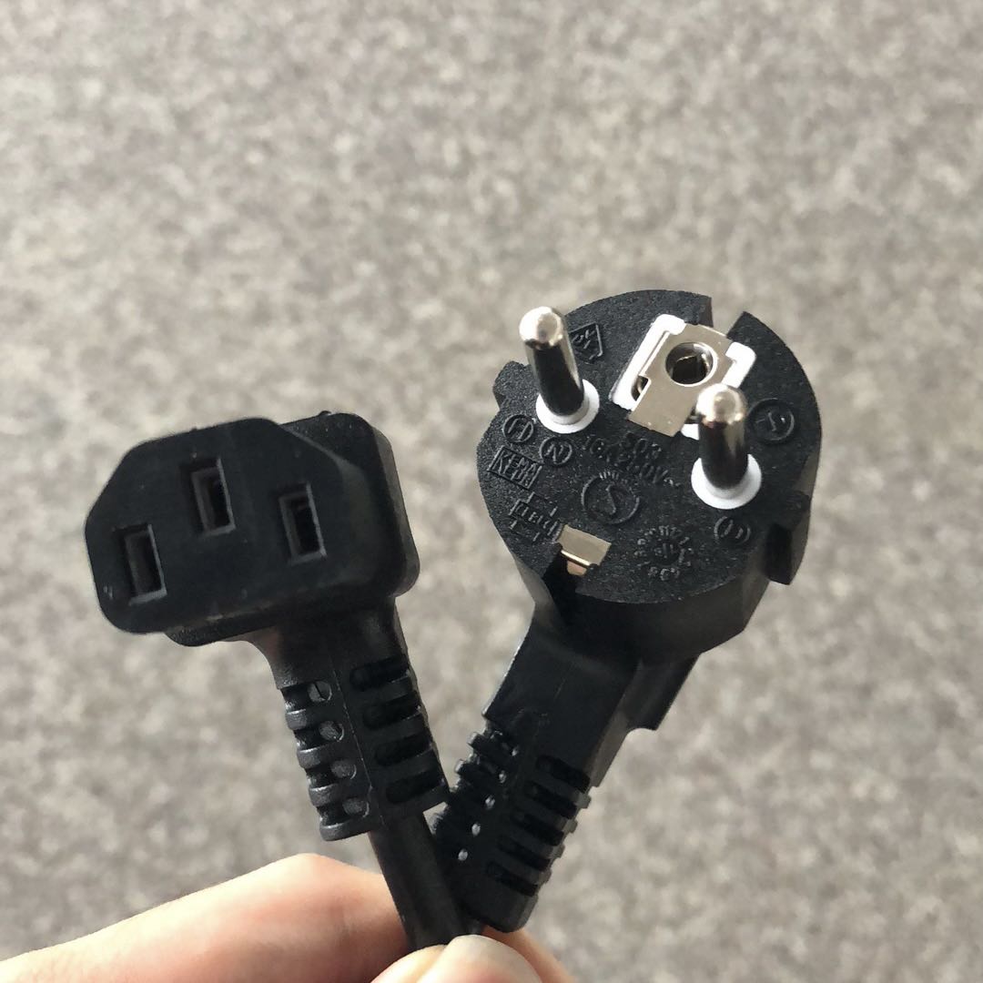 CEE7/7 Schuko Plug to IEC 60320 C13 European Power Cord Desktop(Angled、Straight) - Image 3