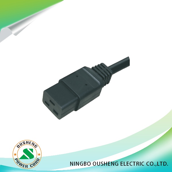 CEE7/7 Schuko plug to IEC 60320 C19 European power cord - Image 3