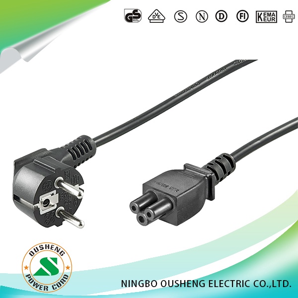 CEE7/7 Schuko plug to IEC 60320 C5 European power cord Laptop - Image 2