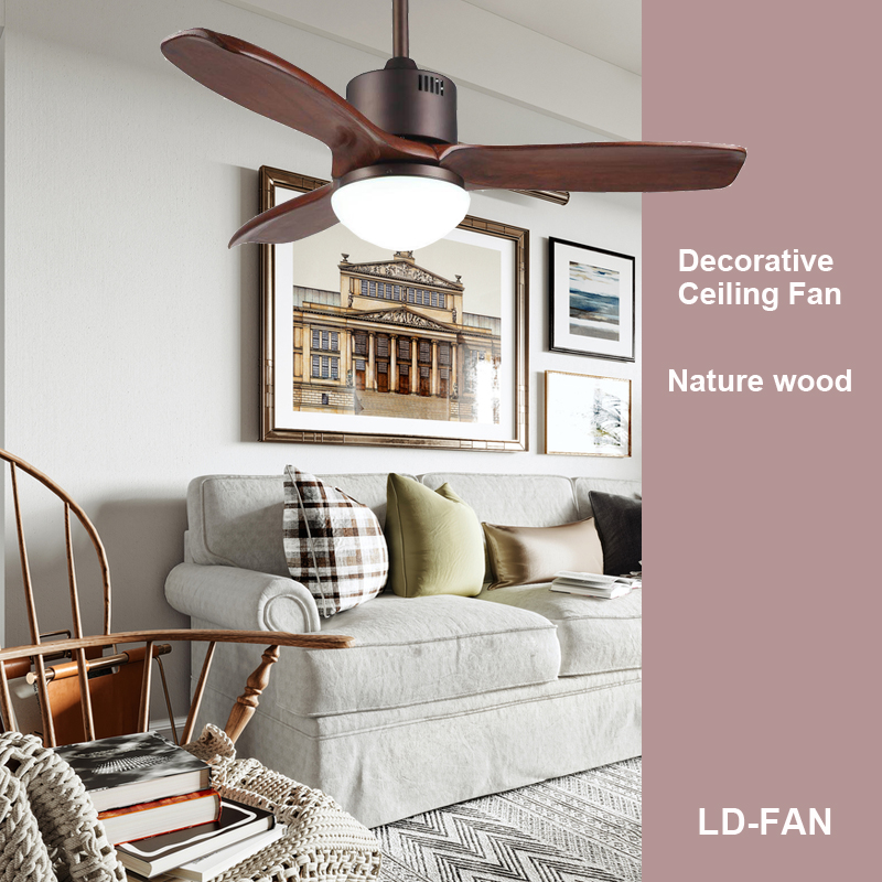Indoor Ceiling Fan with LED Light