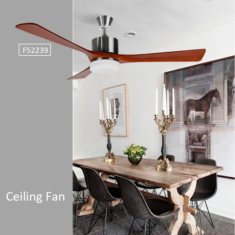 Indoor Ceiling Fan with LED Light