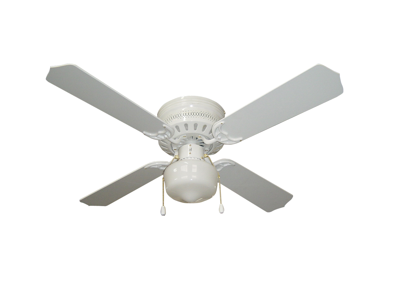 White 42-inch Ceiling Fan with Light