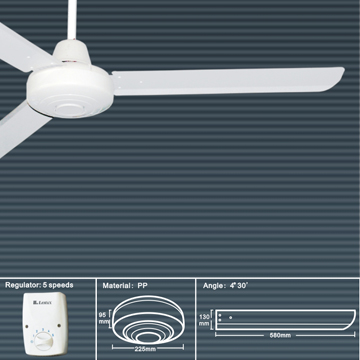 85W Ceiling Fan with 5-Speed Regulator
