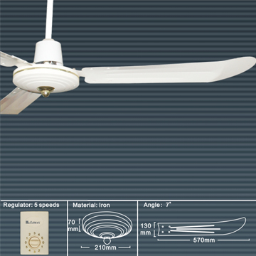 56-Inch Ceiling Fan with Five-Speed Regulator