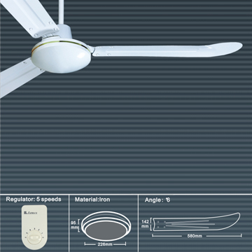 56-Inch Ceiling Fan with Five-Speed Regulator
