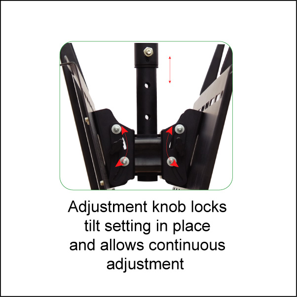 Adjustable Tilt and Swivel Ceiling Mount for Flat Panel Displays