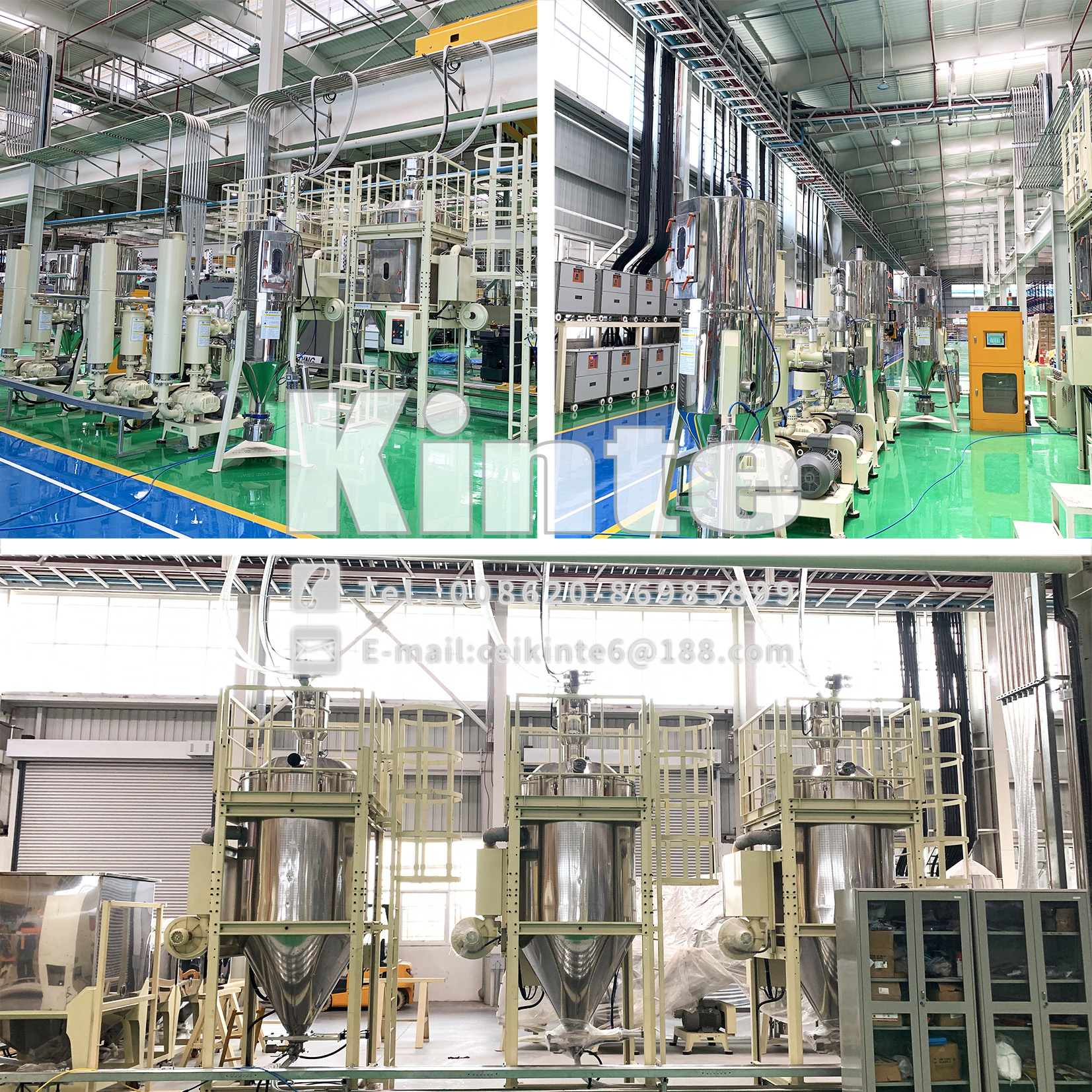Central Material and Water Feeding System for Injection Molding