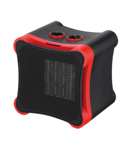 Compact Ceramic Fan Heater with Adjustable Thermostat