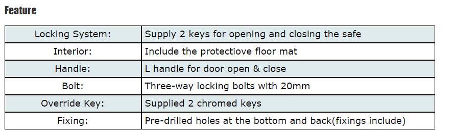 Internal locking mechanism and handle details
