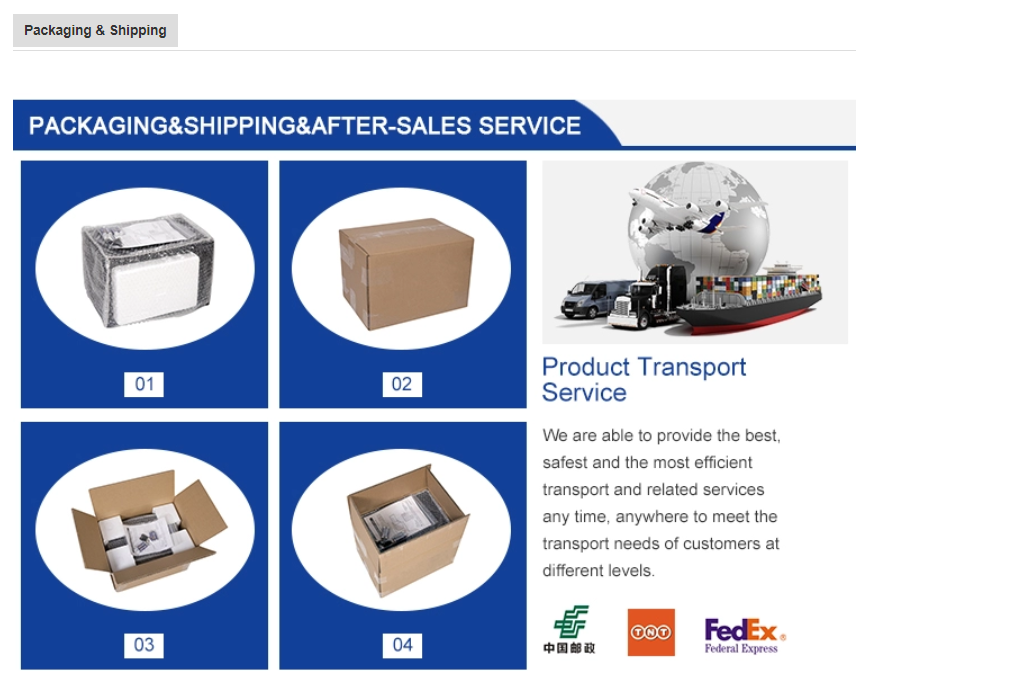 Packaging and shipping process