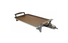 Electric Countertop Griddle with Adjustable Temperature