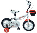 Children's Bicycle with Training Wheels and Basket