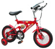 Red Children's Bicycle with Training Wheels