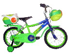 Kids' Bicycle with Training Wheels and Basket
