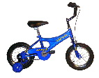 Children's Blue Bicycle with Training Wheels