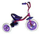Children's Metal Frame Tricycle with Backrest