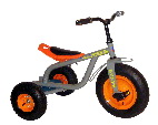 Children's Tricycle with Orange Accents