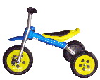 Children's Tricycle with Two Rear Wheels