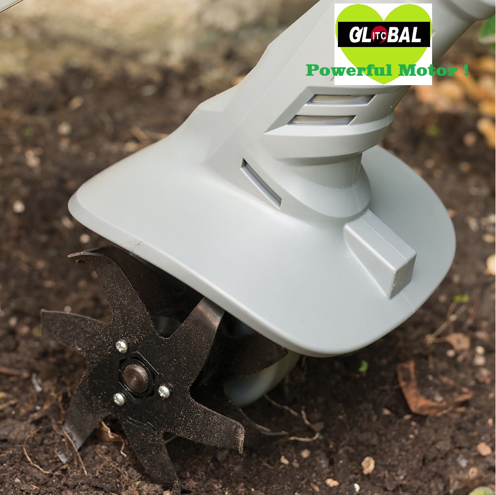 High power motor and tiller blades